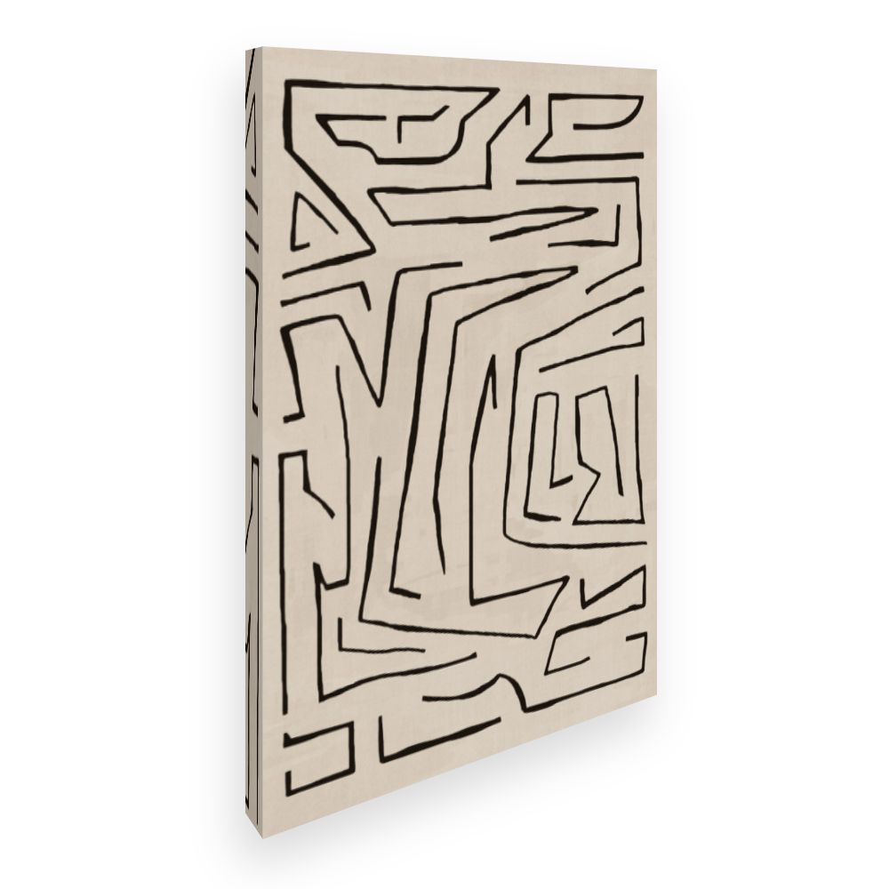 Toile Labyrinthe artistique