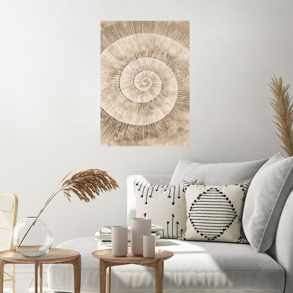 Affiche Spirale naturelle élégante