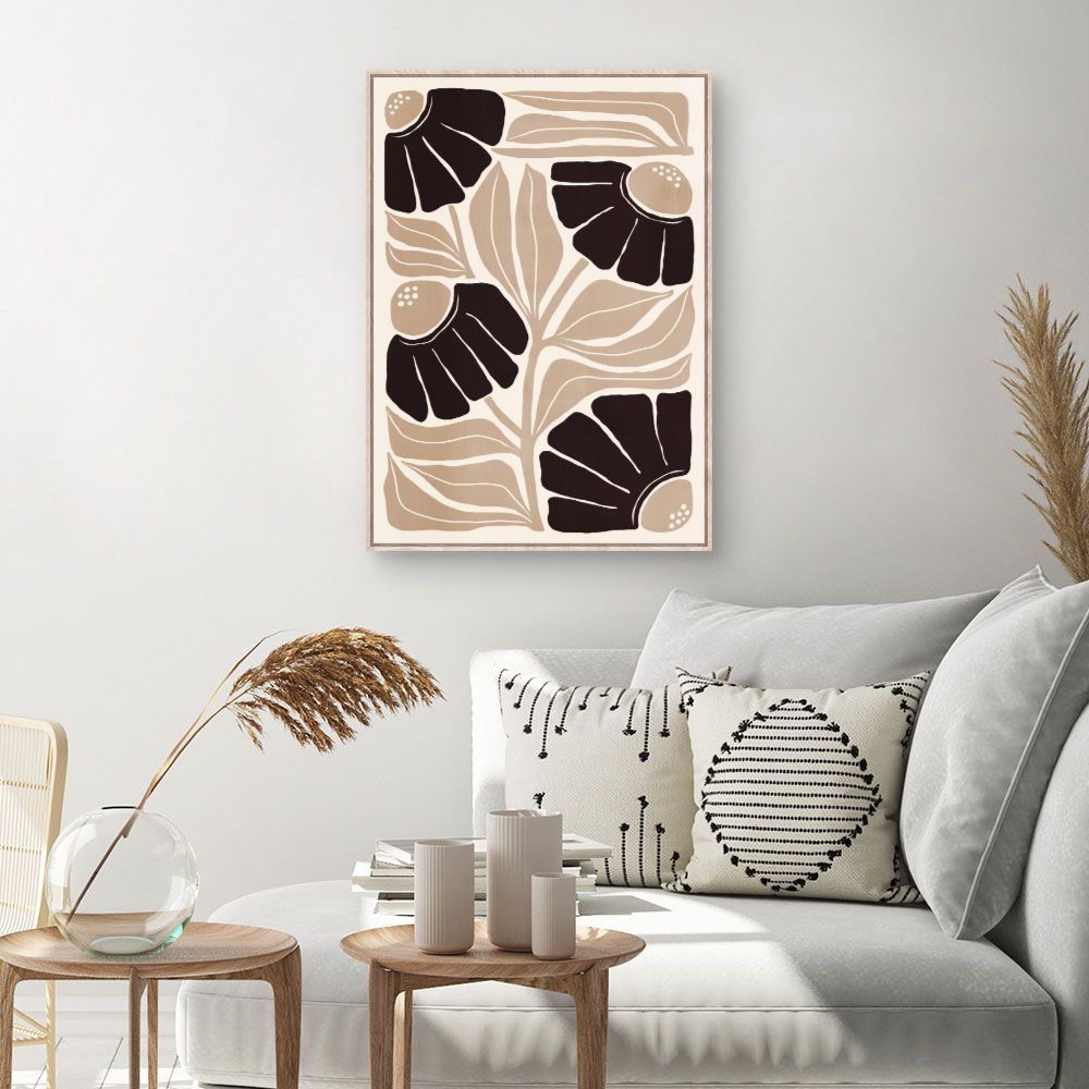 Tableau Fleurs abstraites