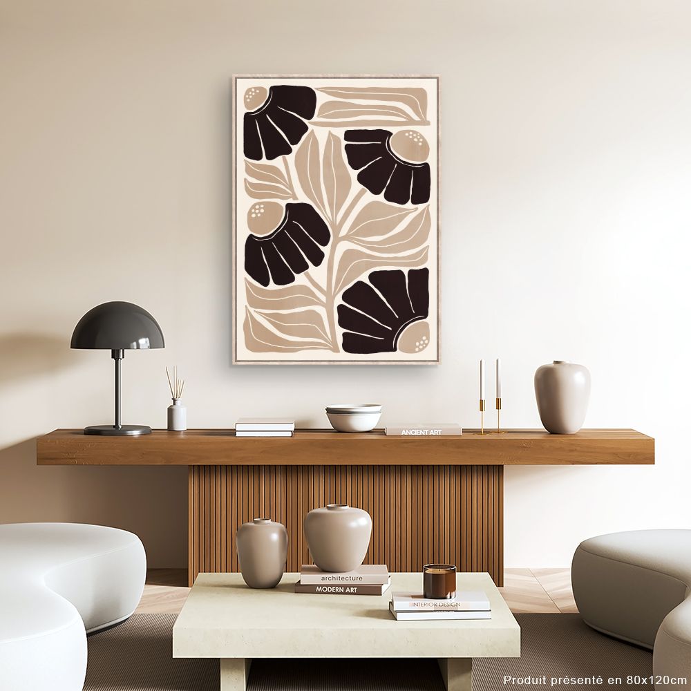 Tableau Fleurs abstraites