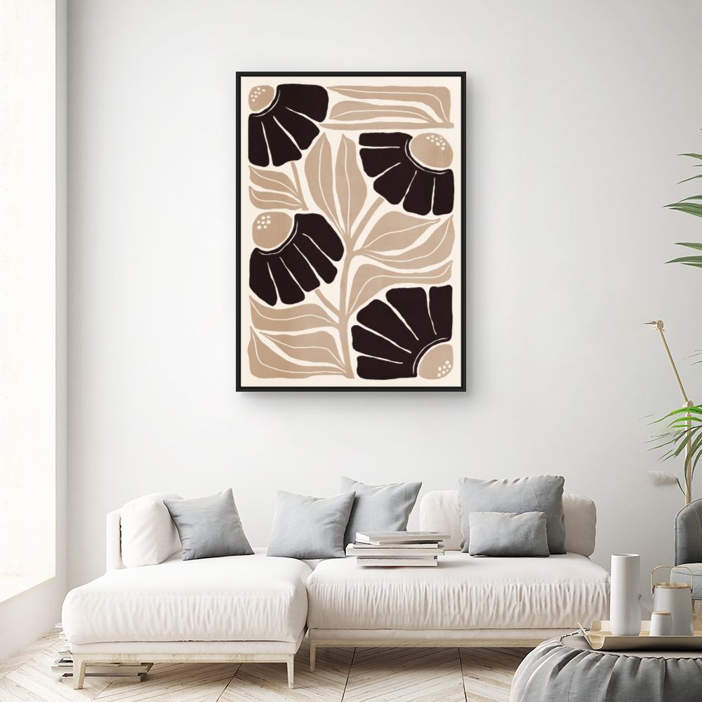 Tableau Fleurs abstraites