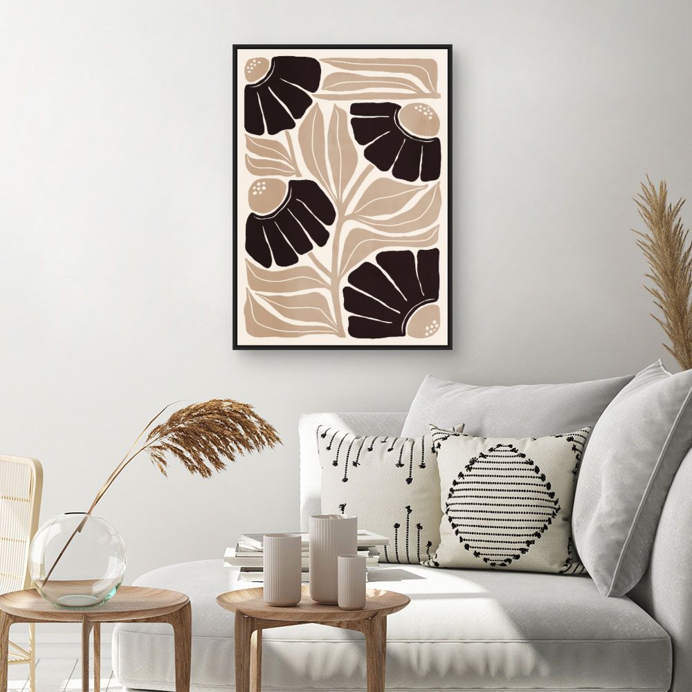 Tableau Fleurs abstraites