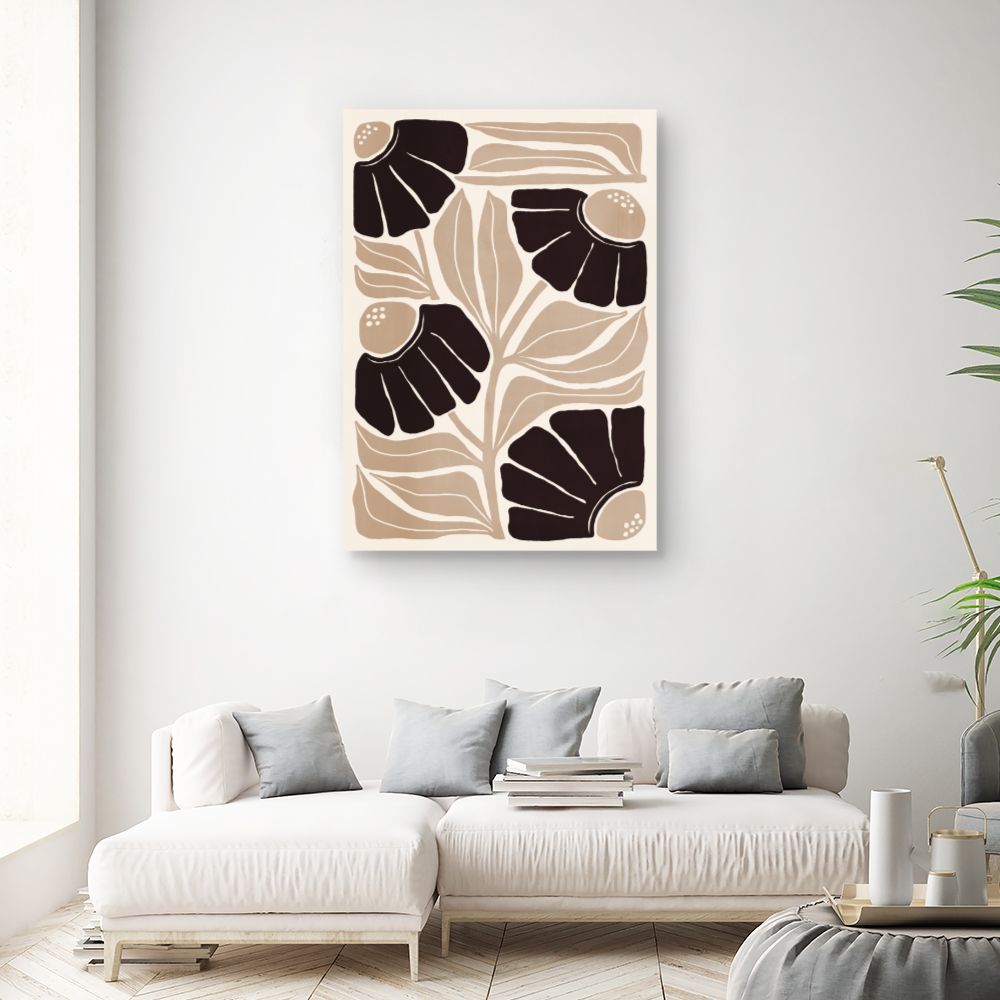 Tableau Fleurs abstraites