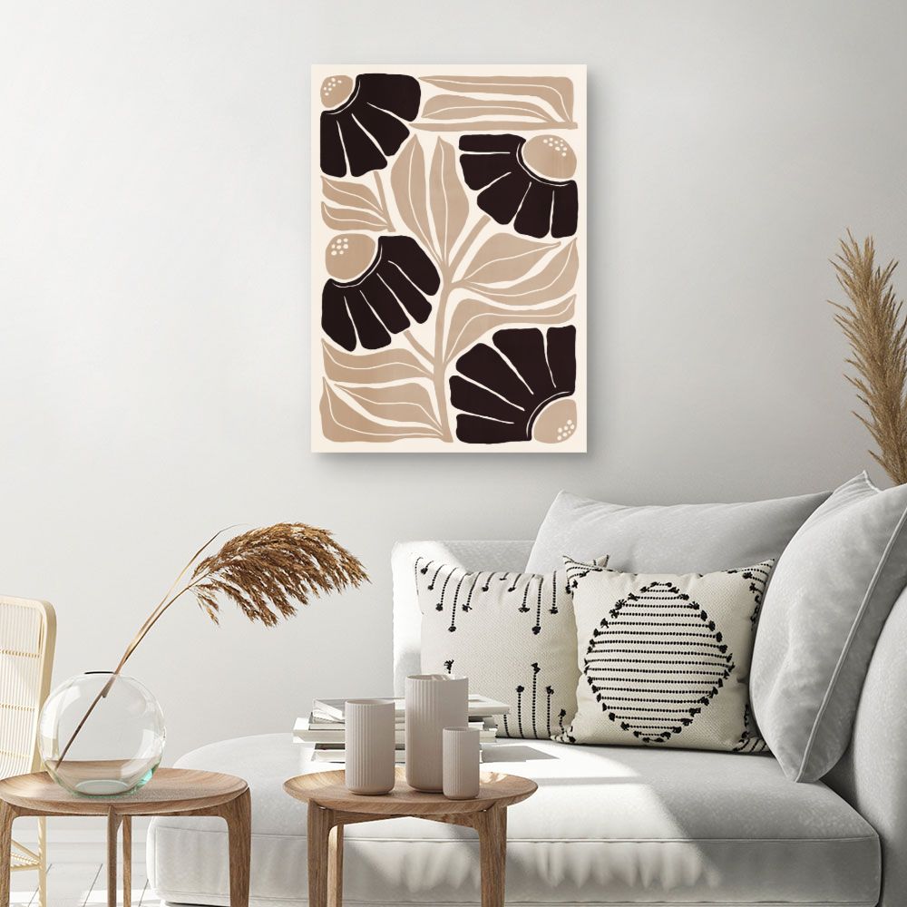 Tableau Fleurs abstraites