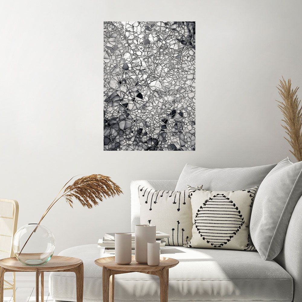 Affiche Éclats géométriques élégants