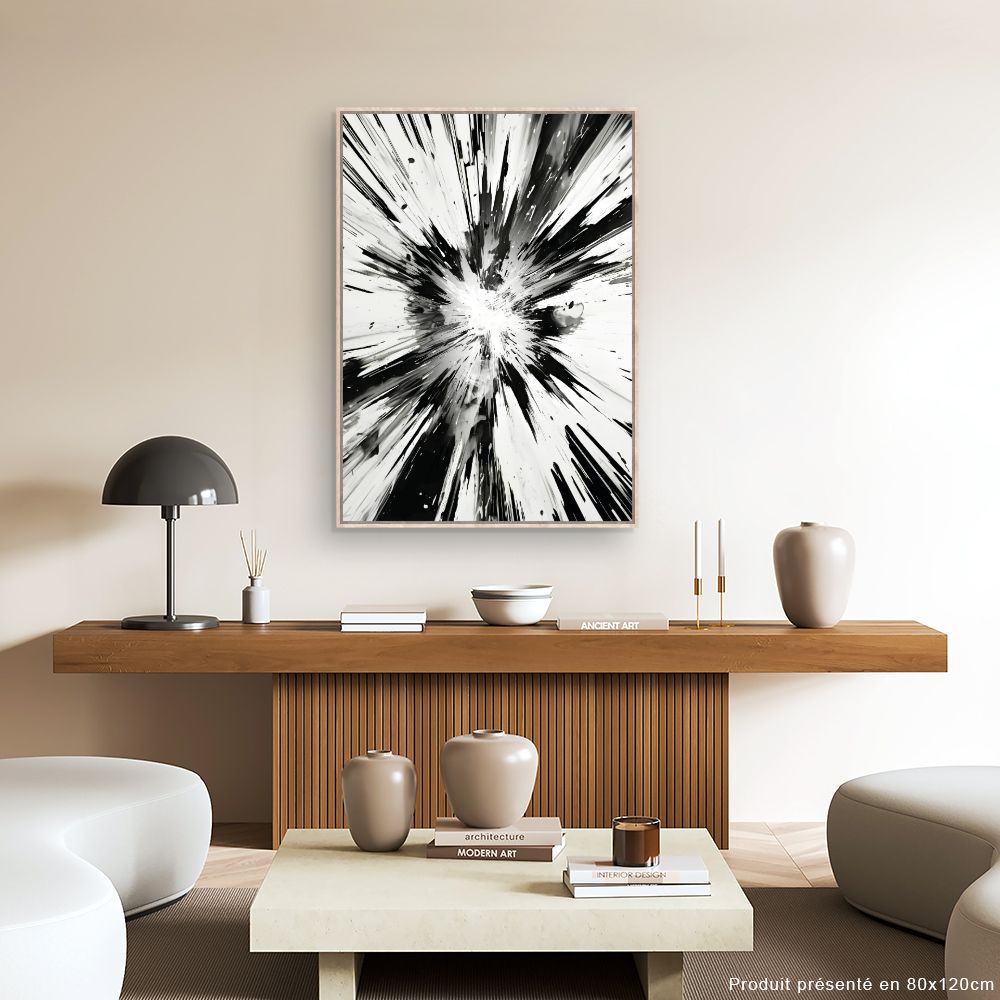 Tableau Explosion abstraite