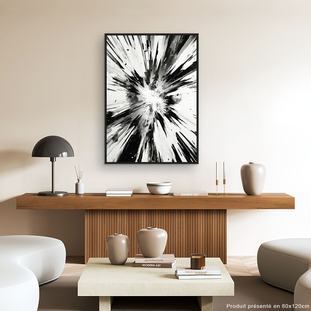 Tableau Explosion abstraite