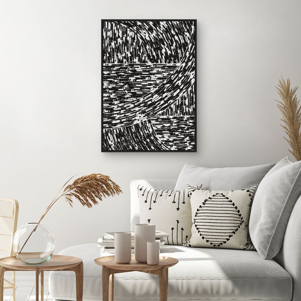 Tableau Motifs abstraits dynamiques