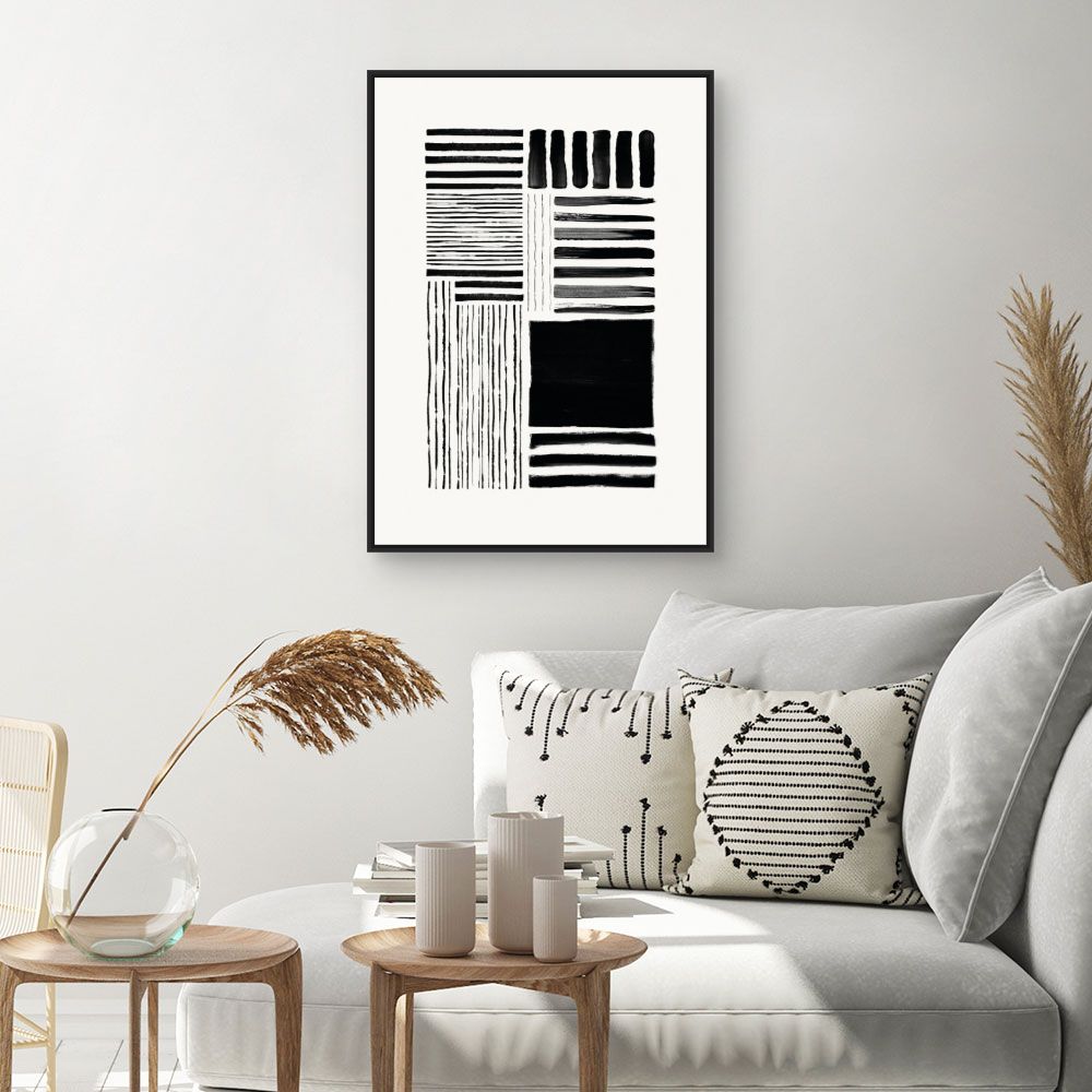 Tableau Lignes abstraites modernes