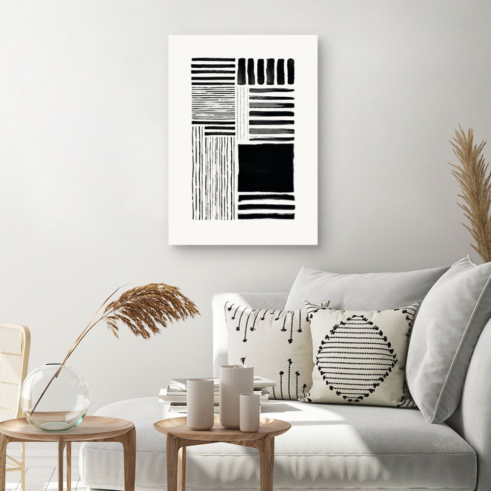 Tableau Lignes abstraites modernes