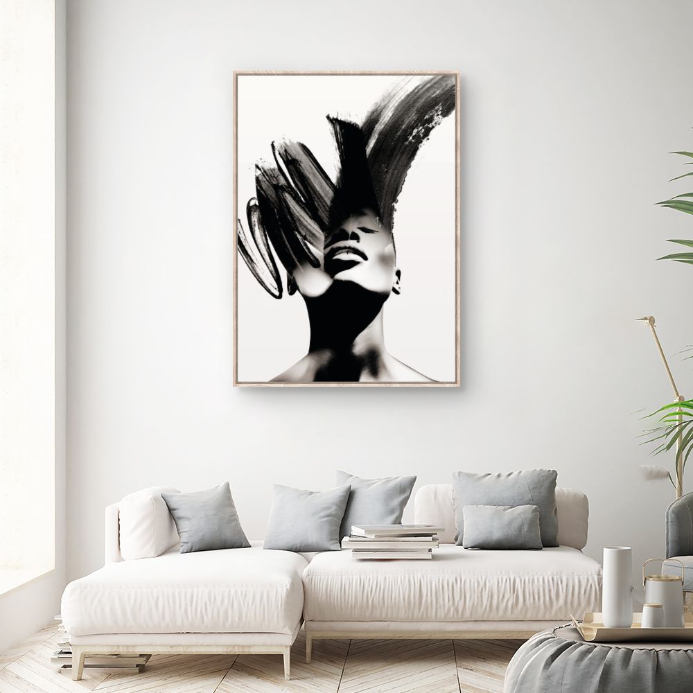 Tableau Visage artistique élégant