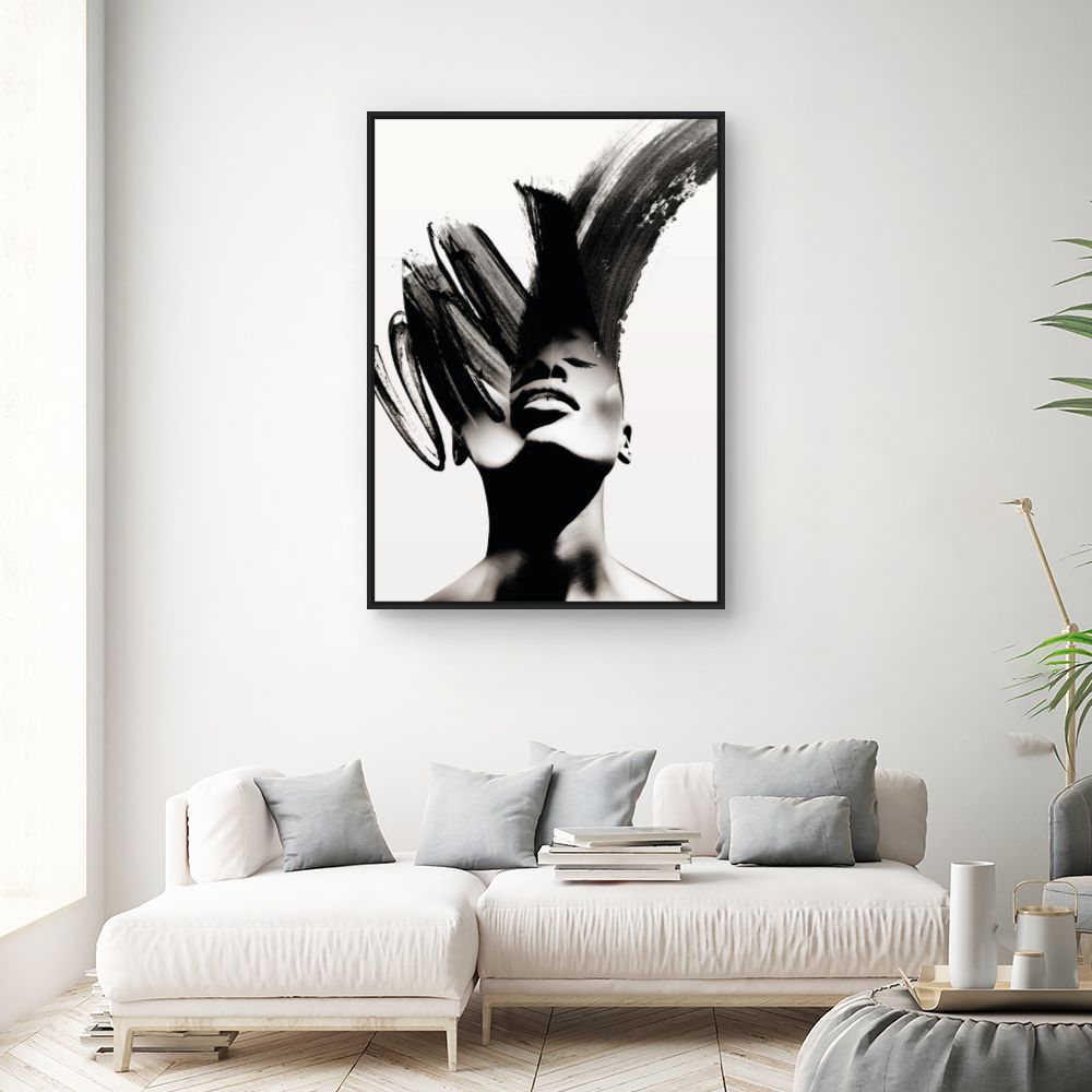 Tableau Visage artistique élégant