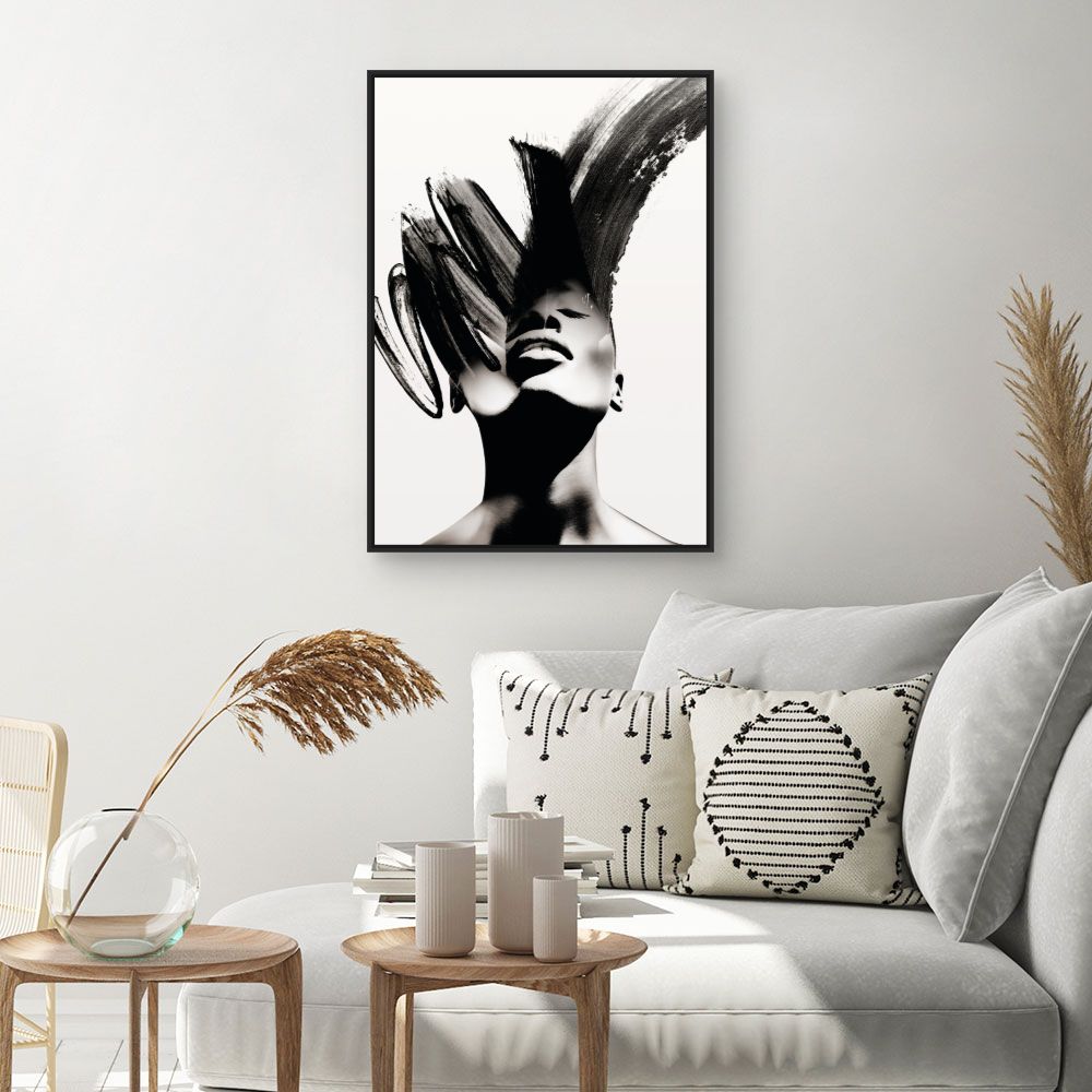 Tableau Visage artistique élégant