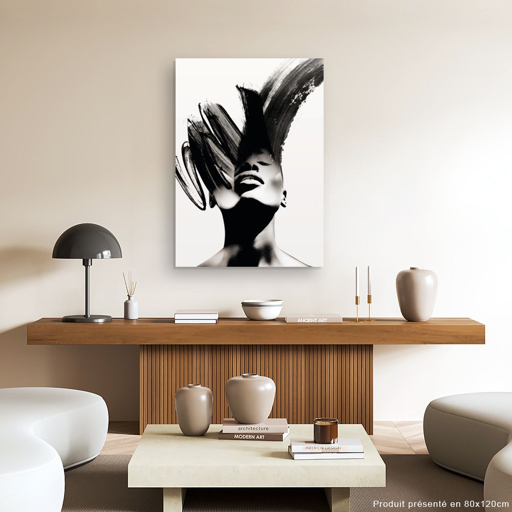 Tableau Visage artistique élégant