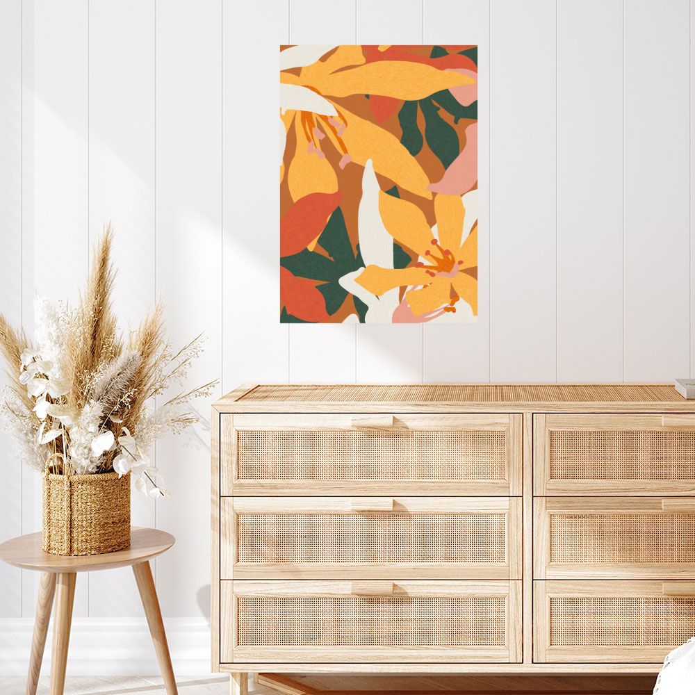 Affiche Fleurs vibrantes