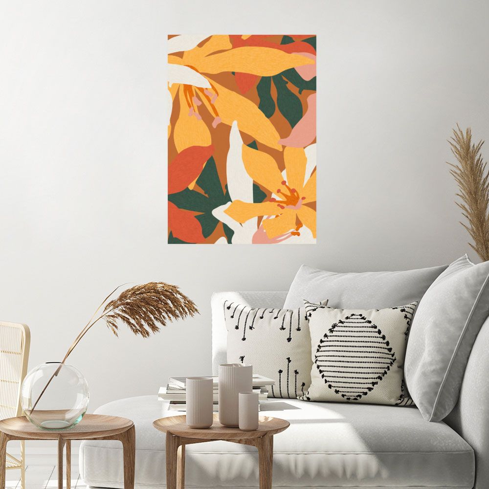 Affiche Fleurs vibrantes