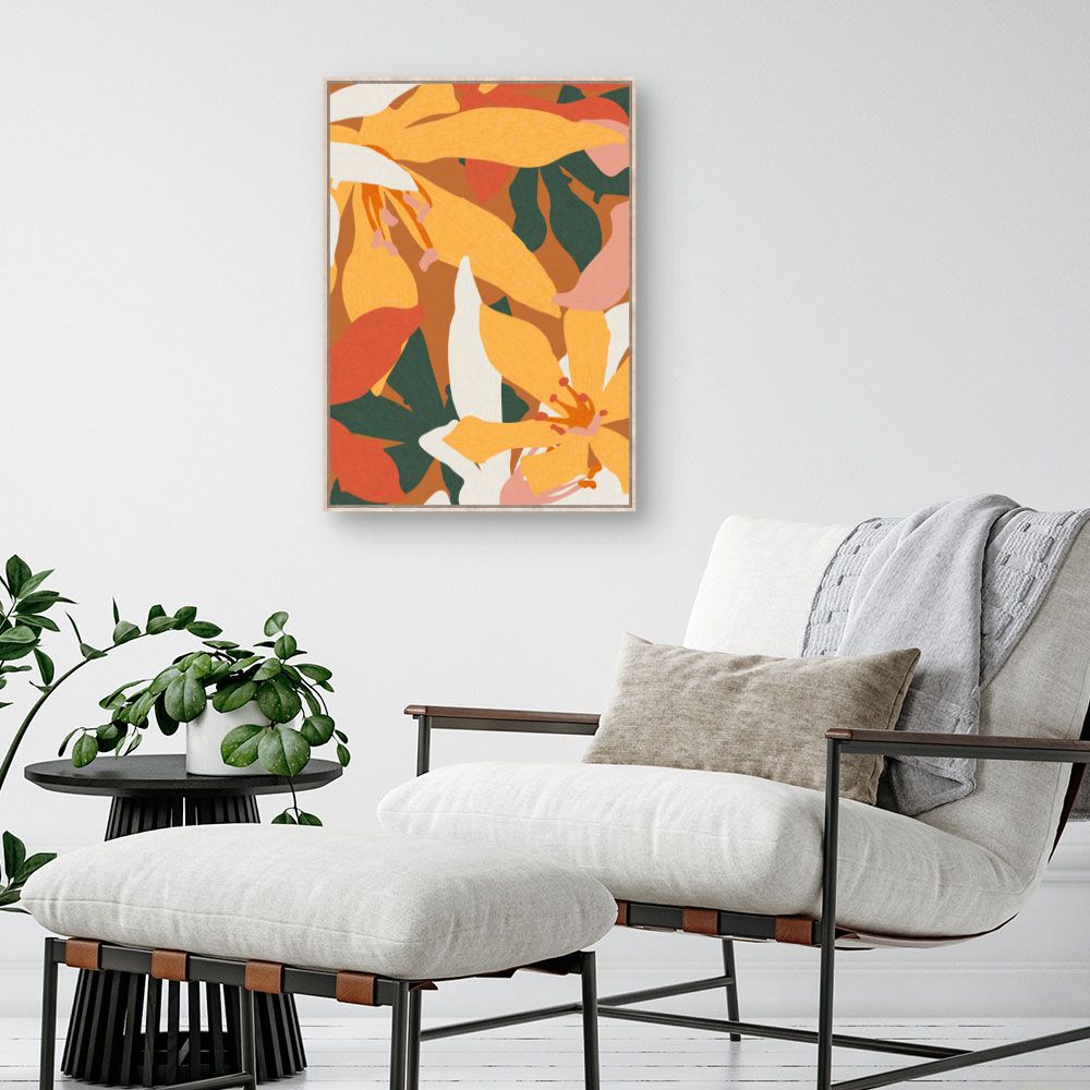 Tableau Fleurs abstraites