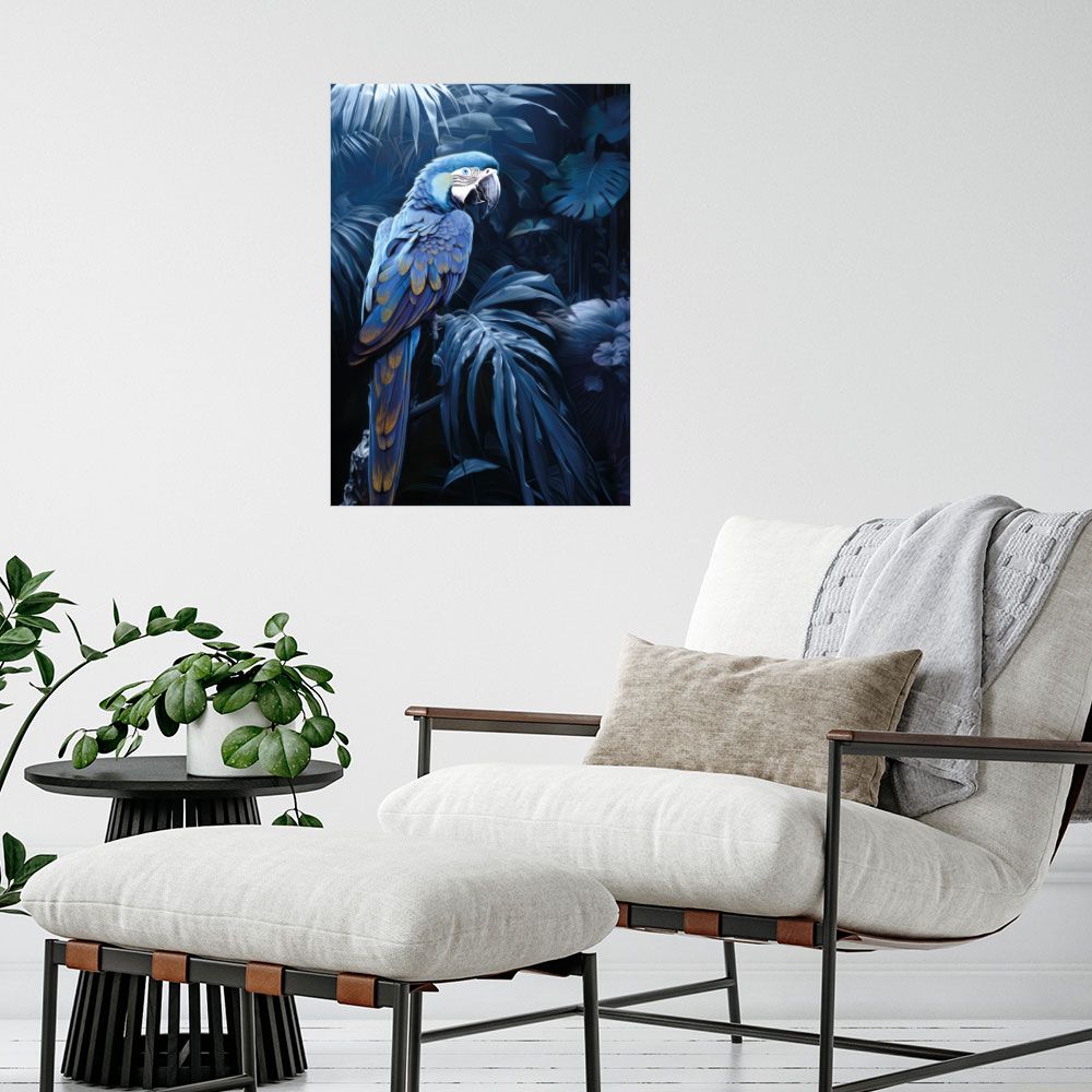 Affiche Perroquet exotique vibrant