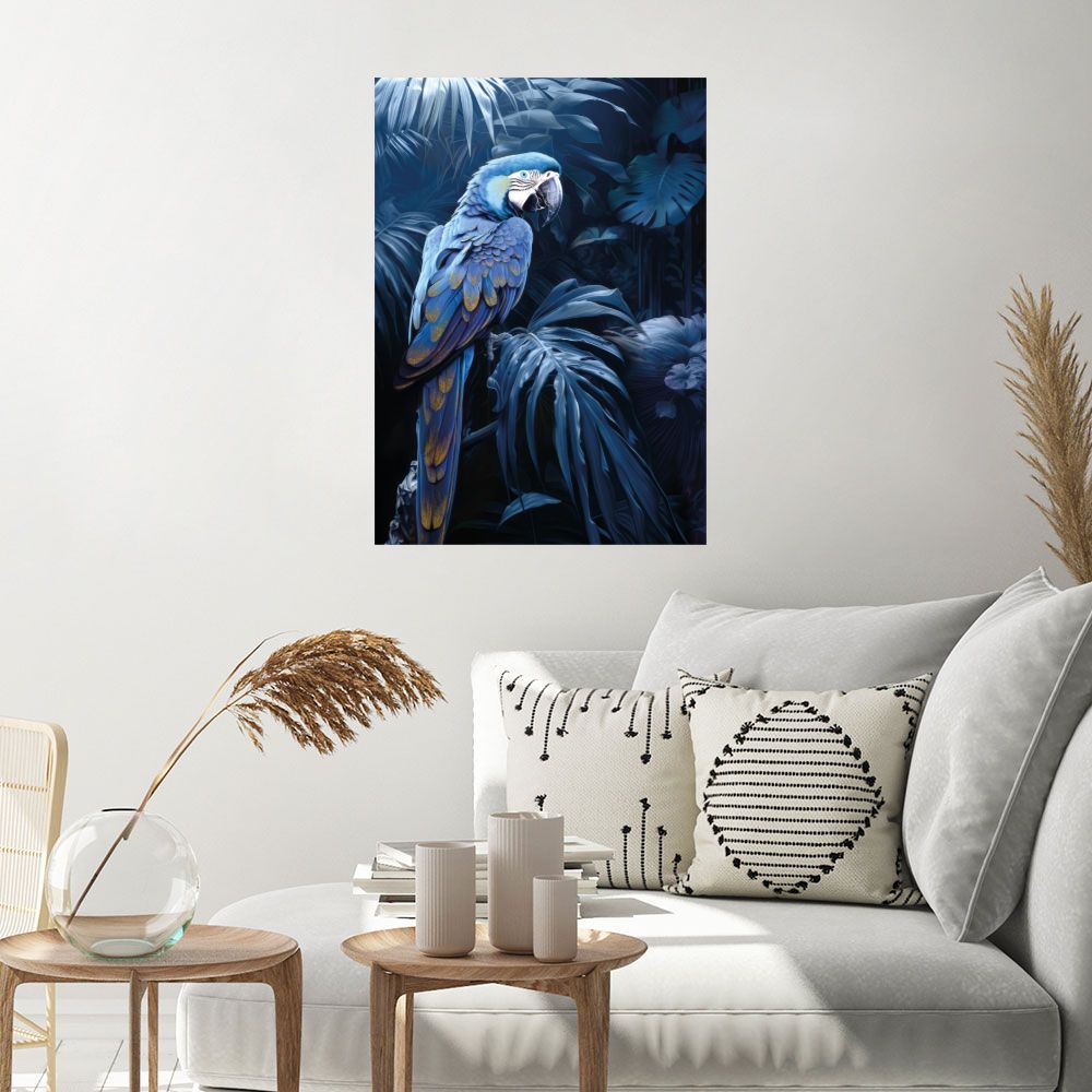 Affiche Perroquet exotique vibrant