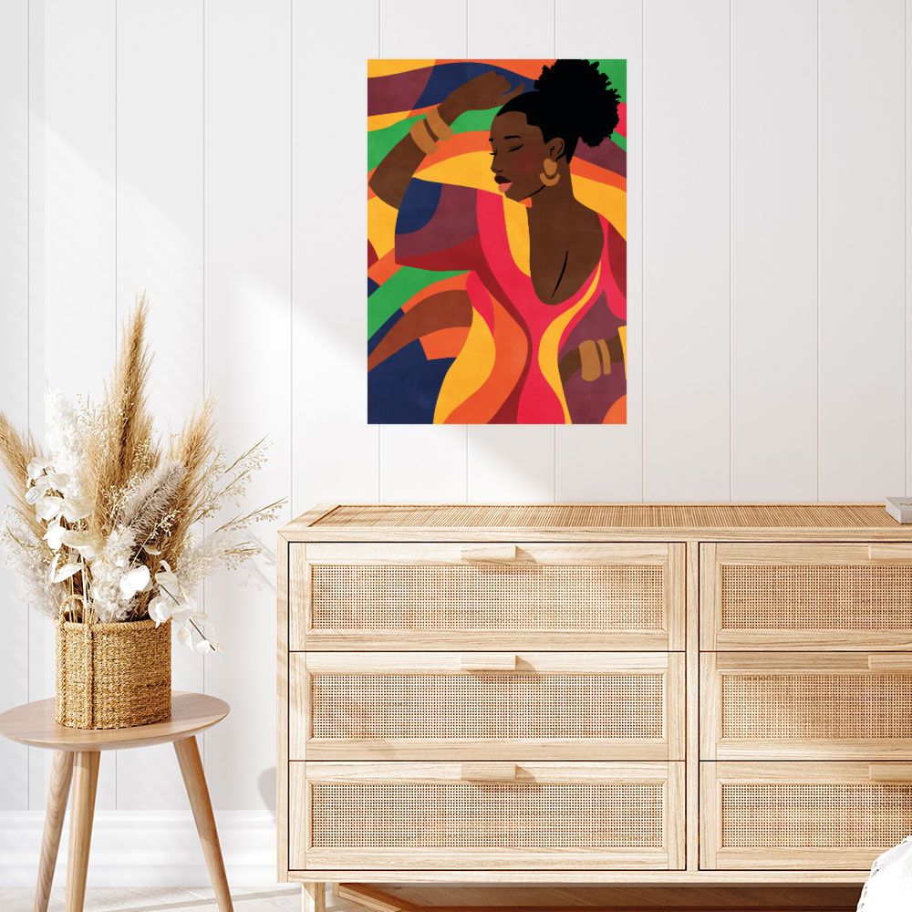 Affiche Danse colorée