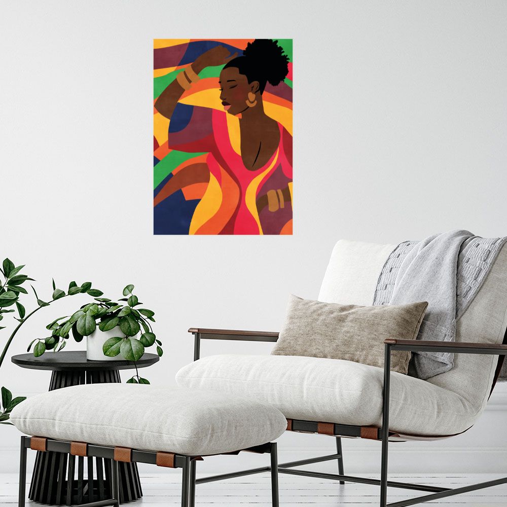 Affiche Danse colorée