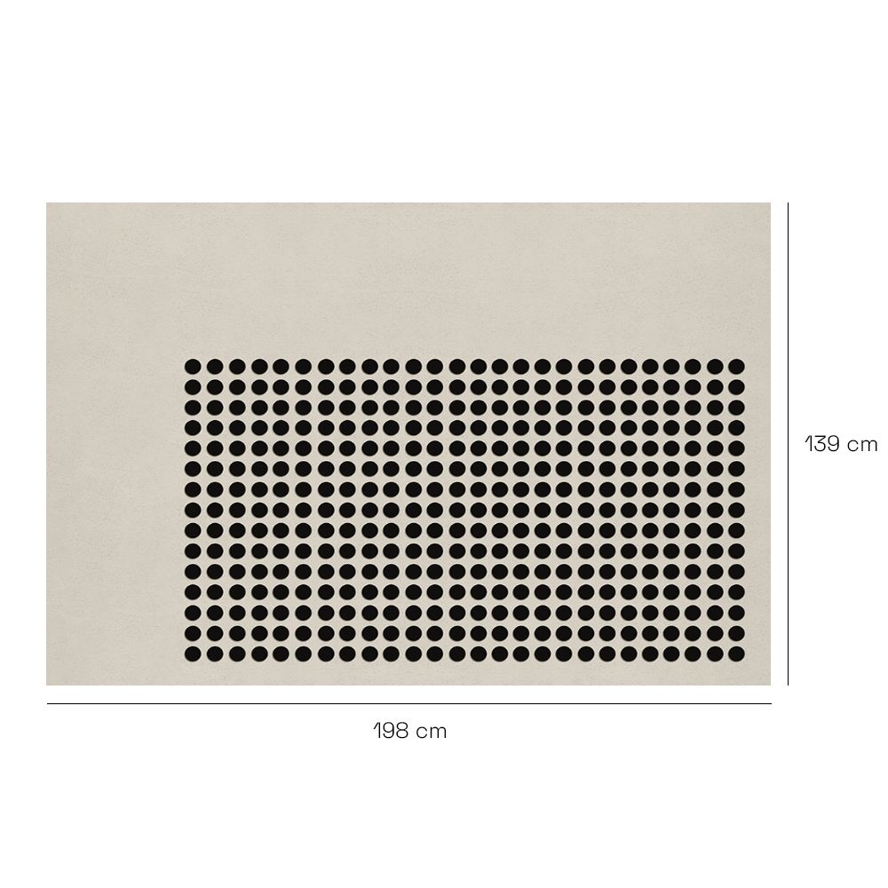 Tapis n°491 Motif à pois élégant