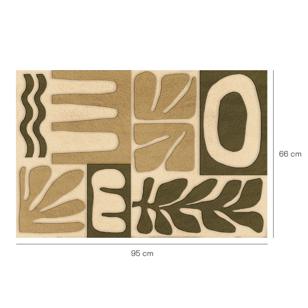 Tapis n°494 Motifs naturels élégants