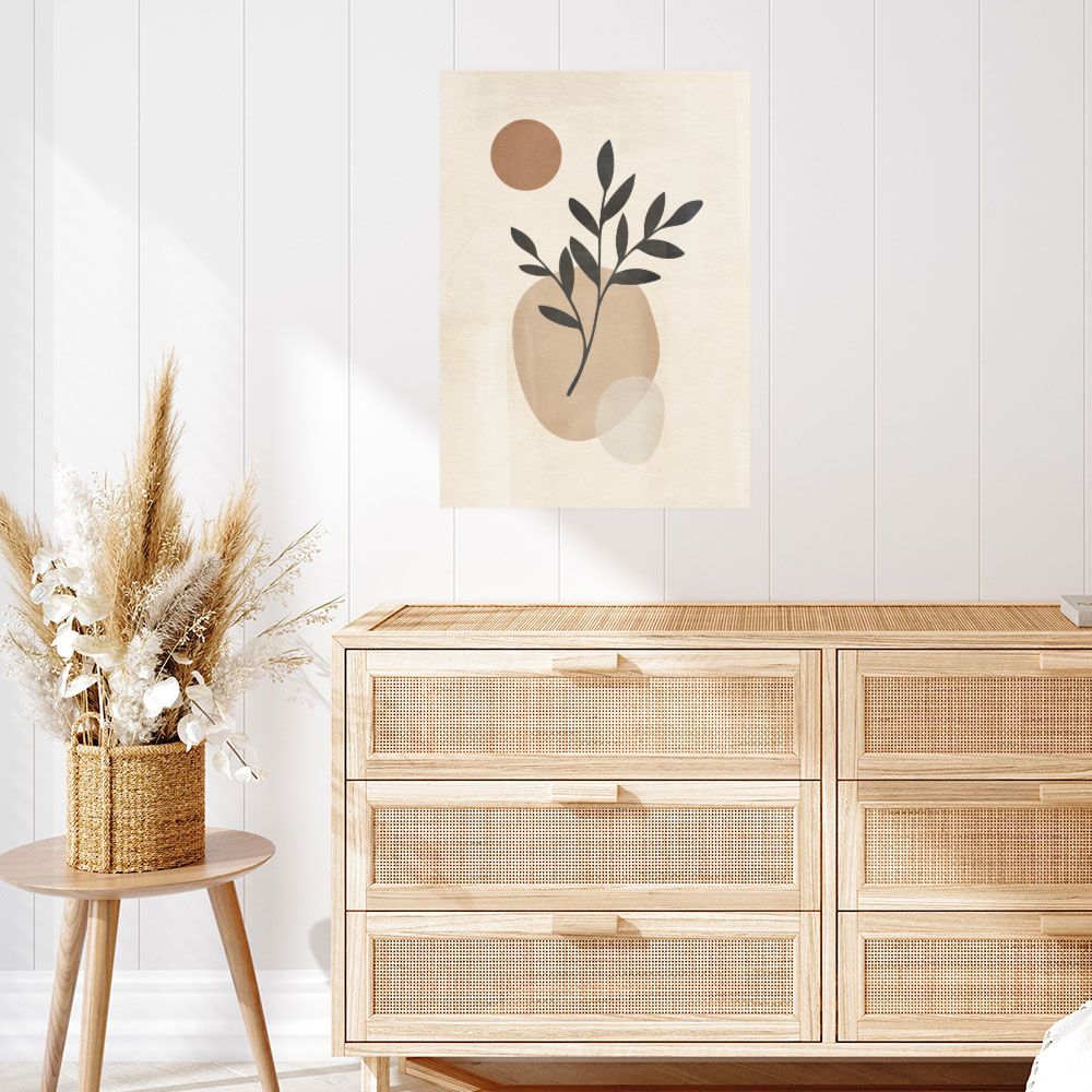 Affiche Feuilles et formes