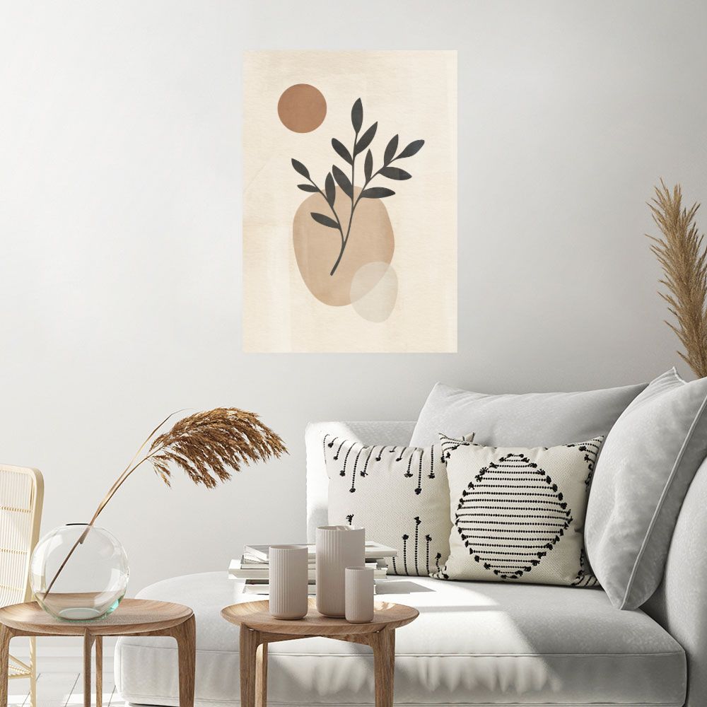 Affiche Feuilles et formes