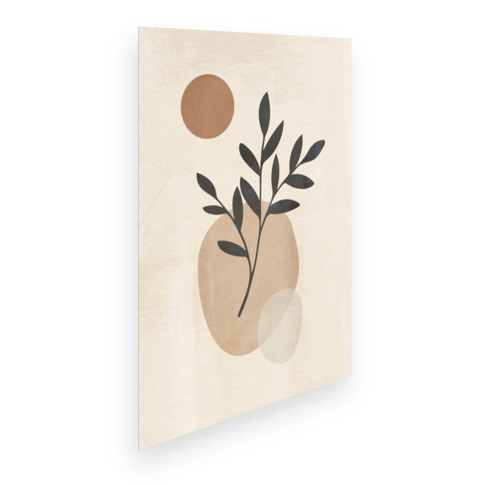 Affiche Feuilles et formes