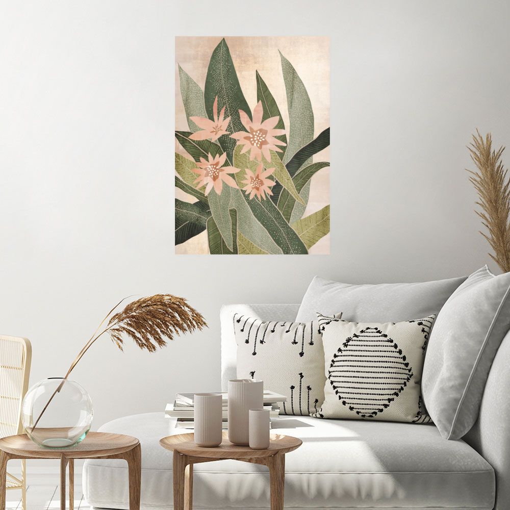 Affiche Fleurs tropicales vibrantes
