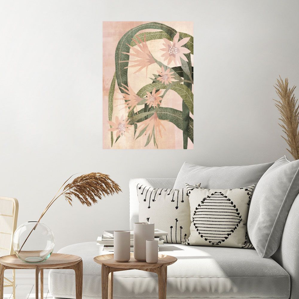 Affiche Fleurs tropicales élégantes