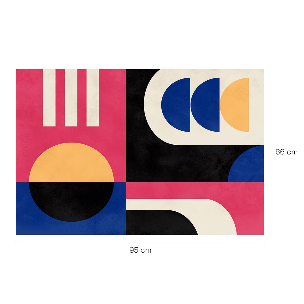 Tapis n°504 Motifs vibrants géométriques