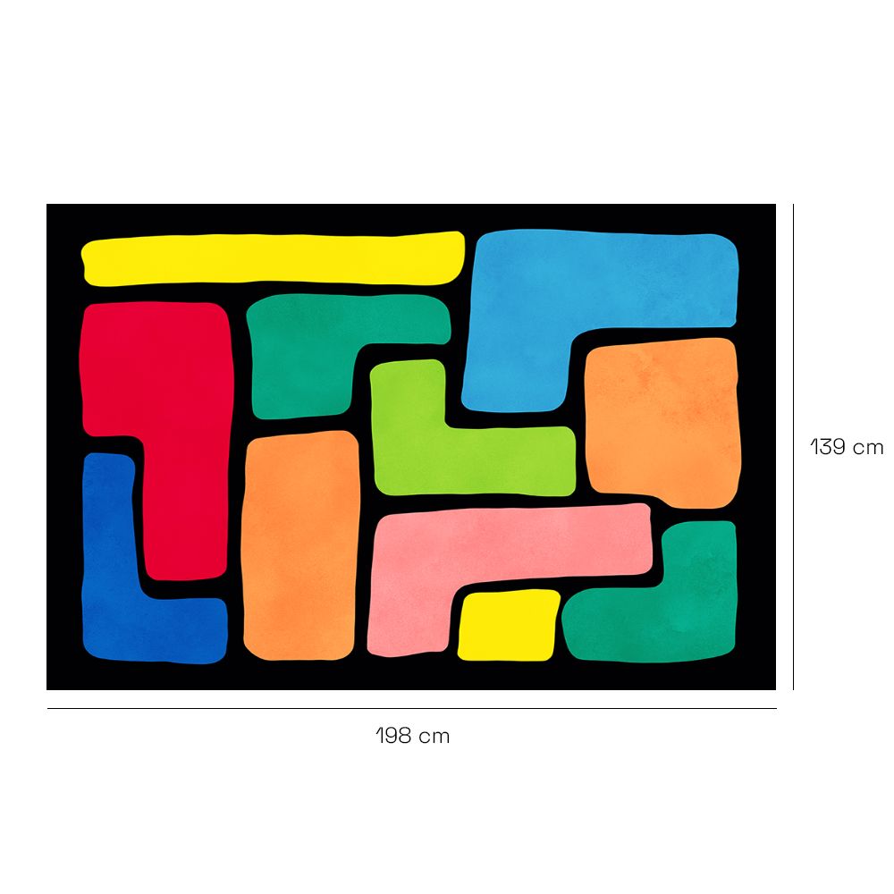 Tapis n°505 Couleurs vives contrastées