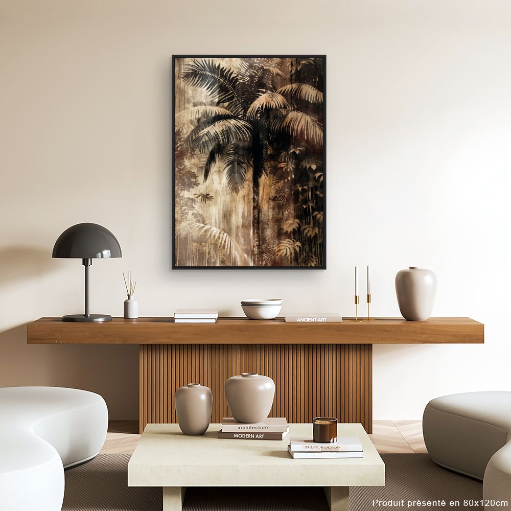 Tableau Forêt tropicale nostalgique