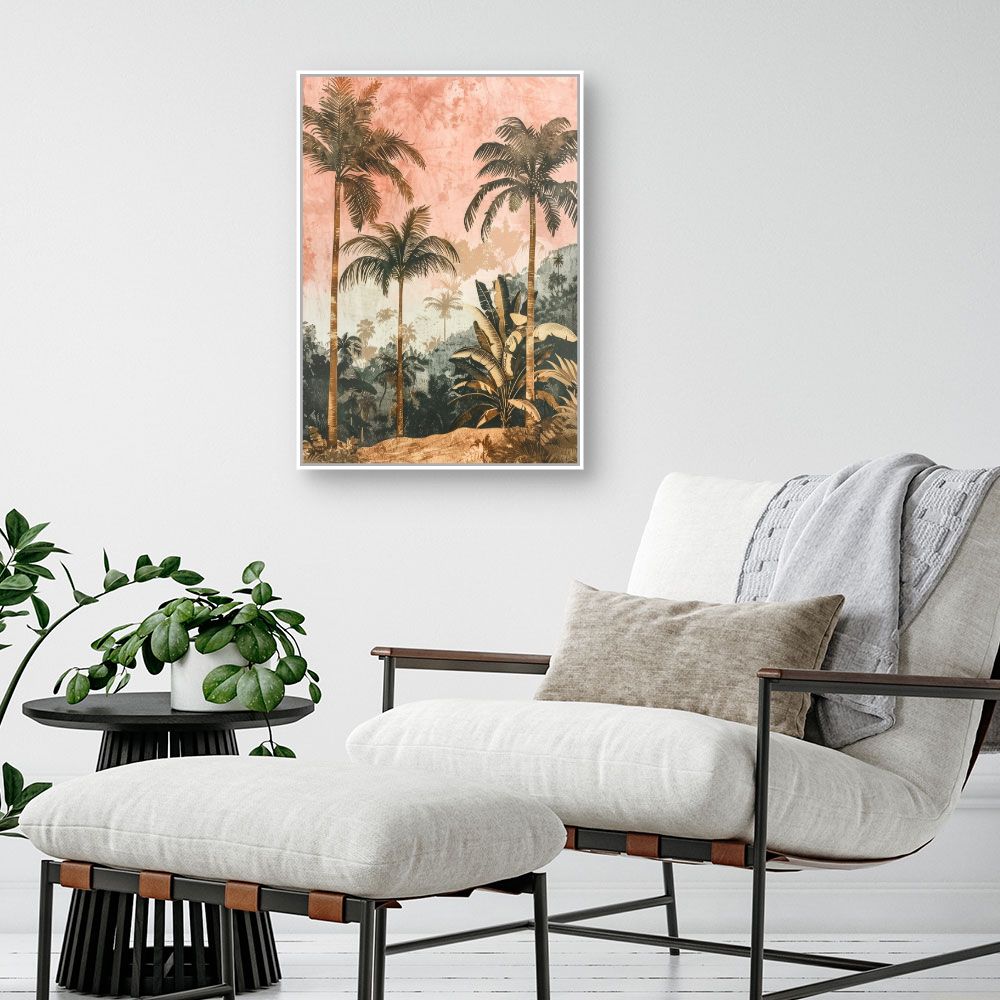 Toile "Palmiers exotiques"