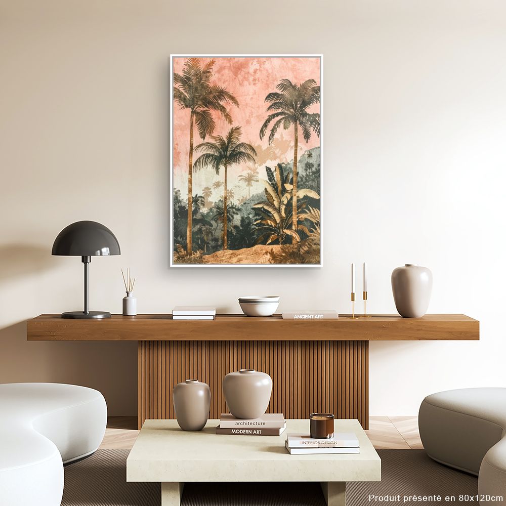 Toile "Palmiers exotiques"
