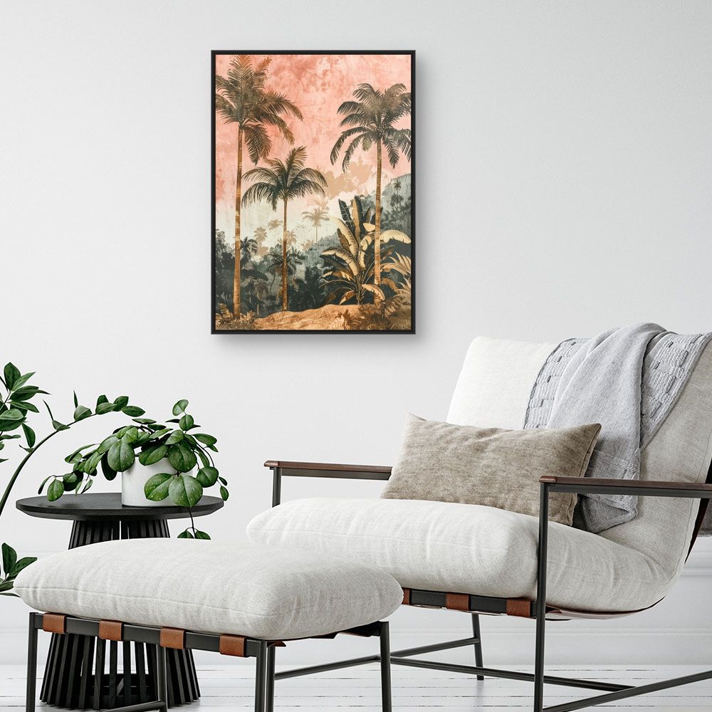 Toile "Palmiers exotiques"