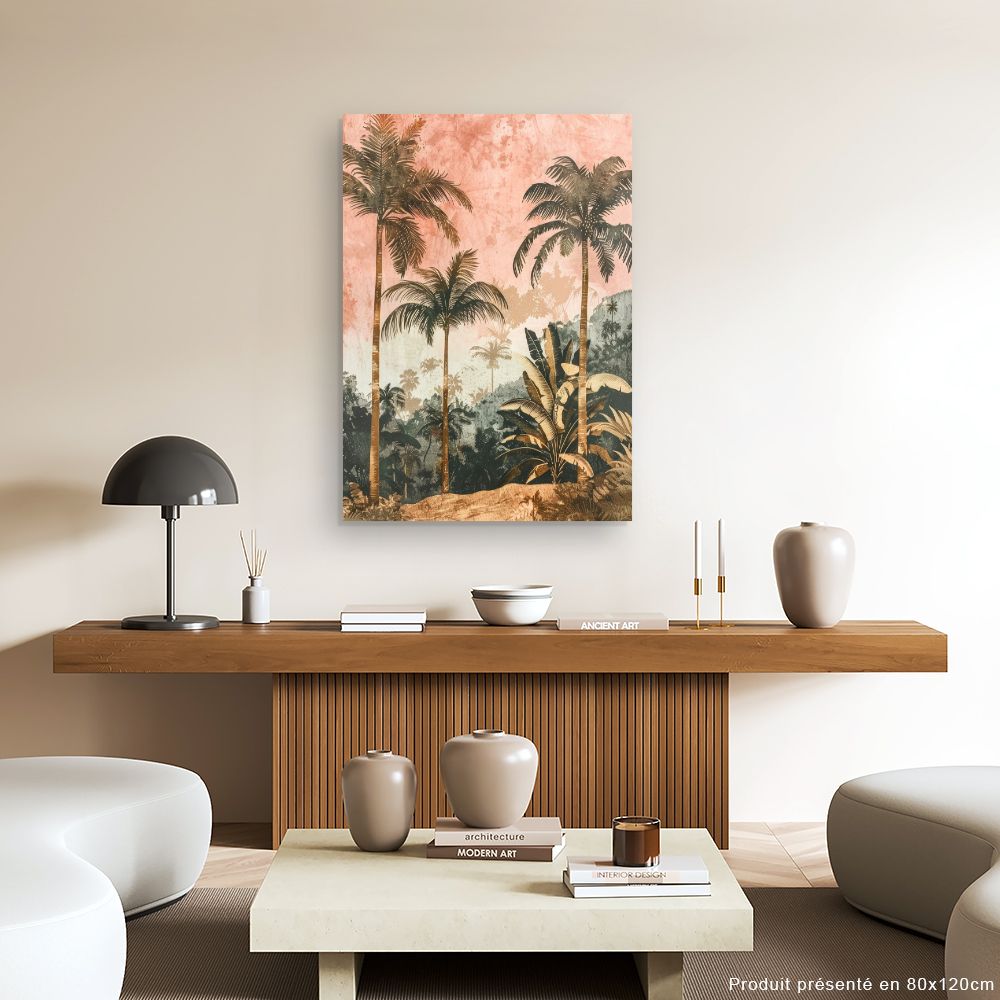 Toile "Palmiers exotiques"