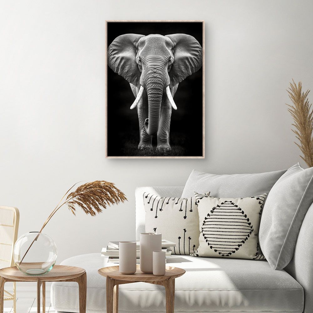 Tableau Éléphant majestueux