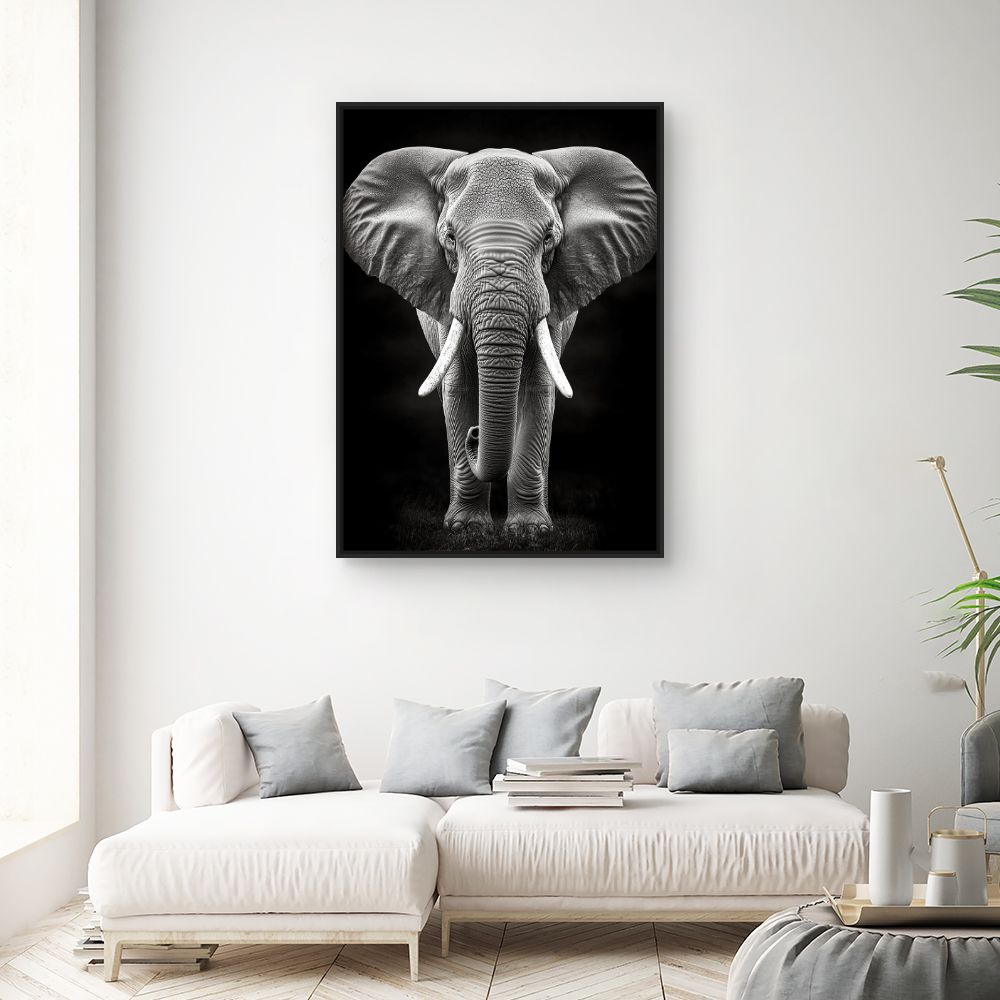 Tableau Éléphant majestueux
