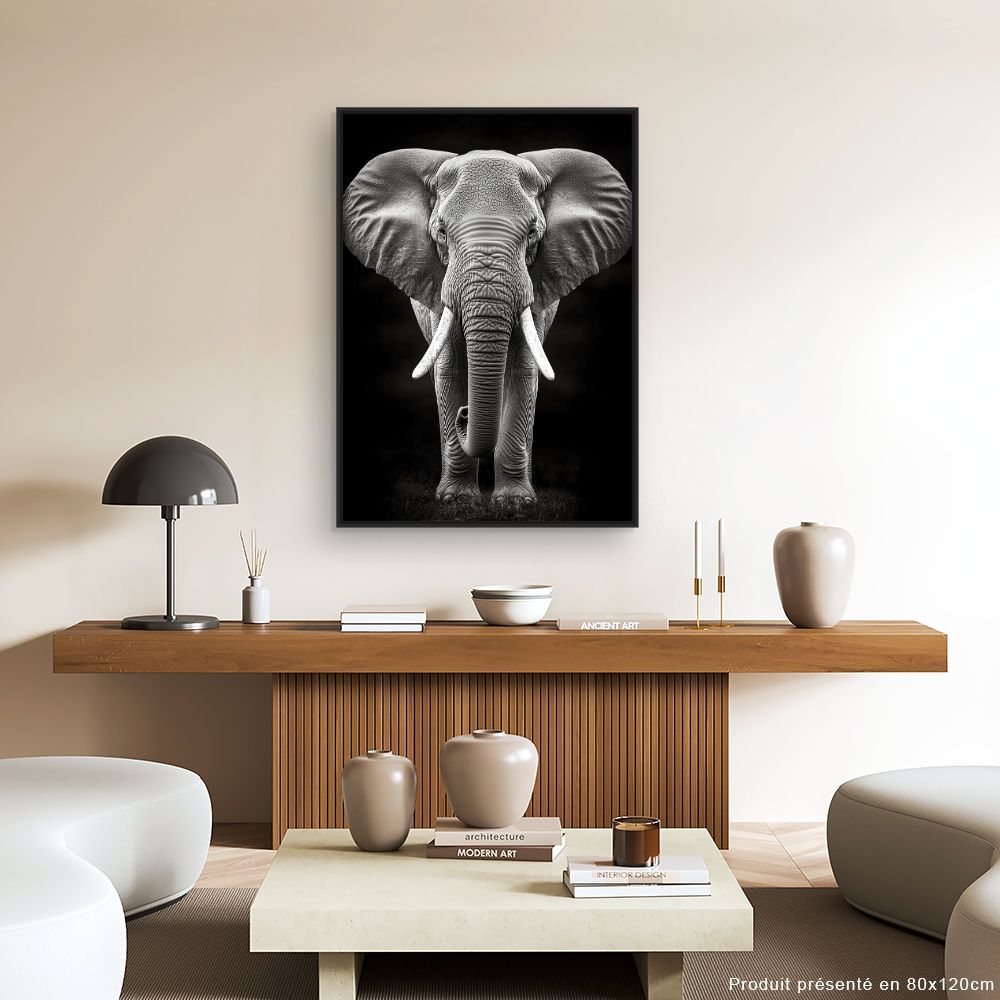 Tableau Éléphant majestueux