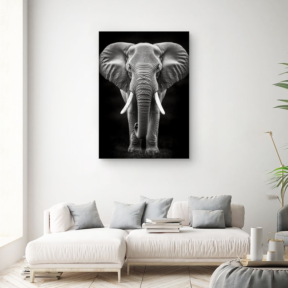 Tableau Éléphant majestueux