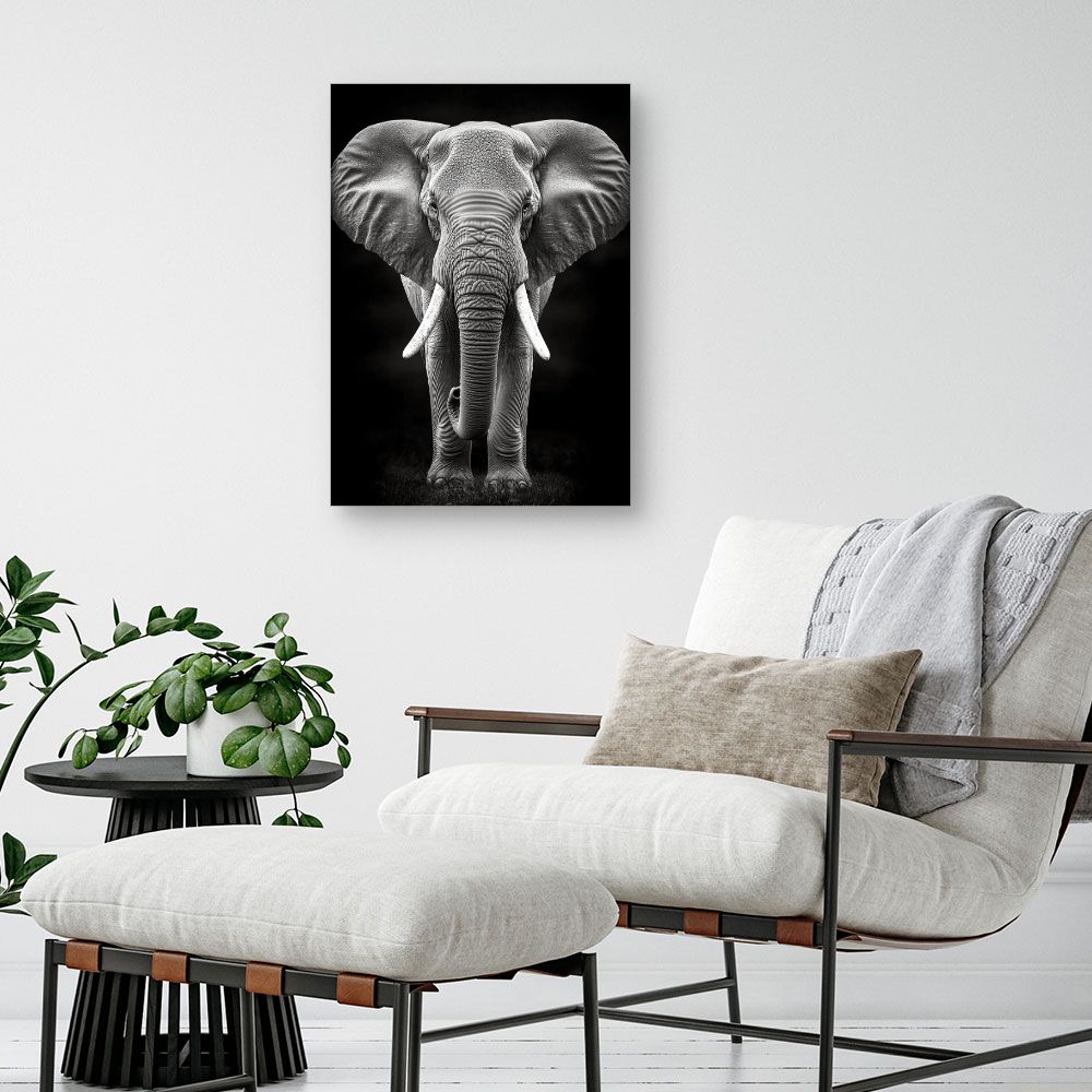 Tableau Éléphant majestueux