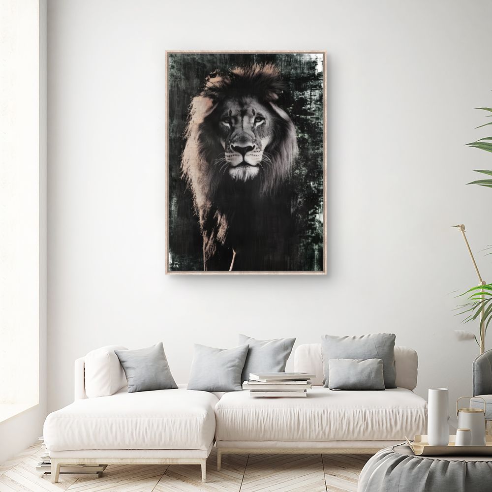 Tableau Lion majestueux