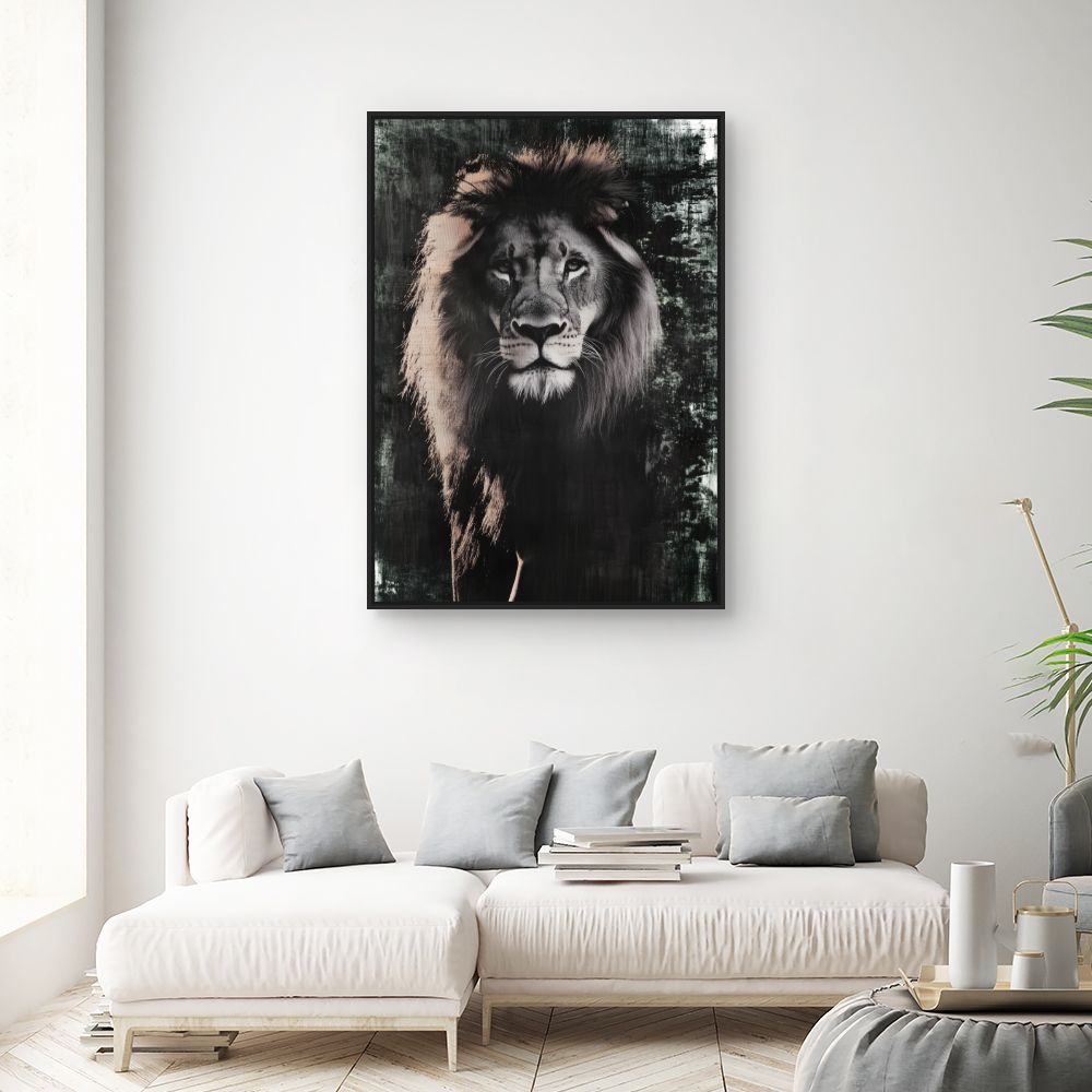 Tableau Lion majestueux