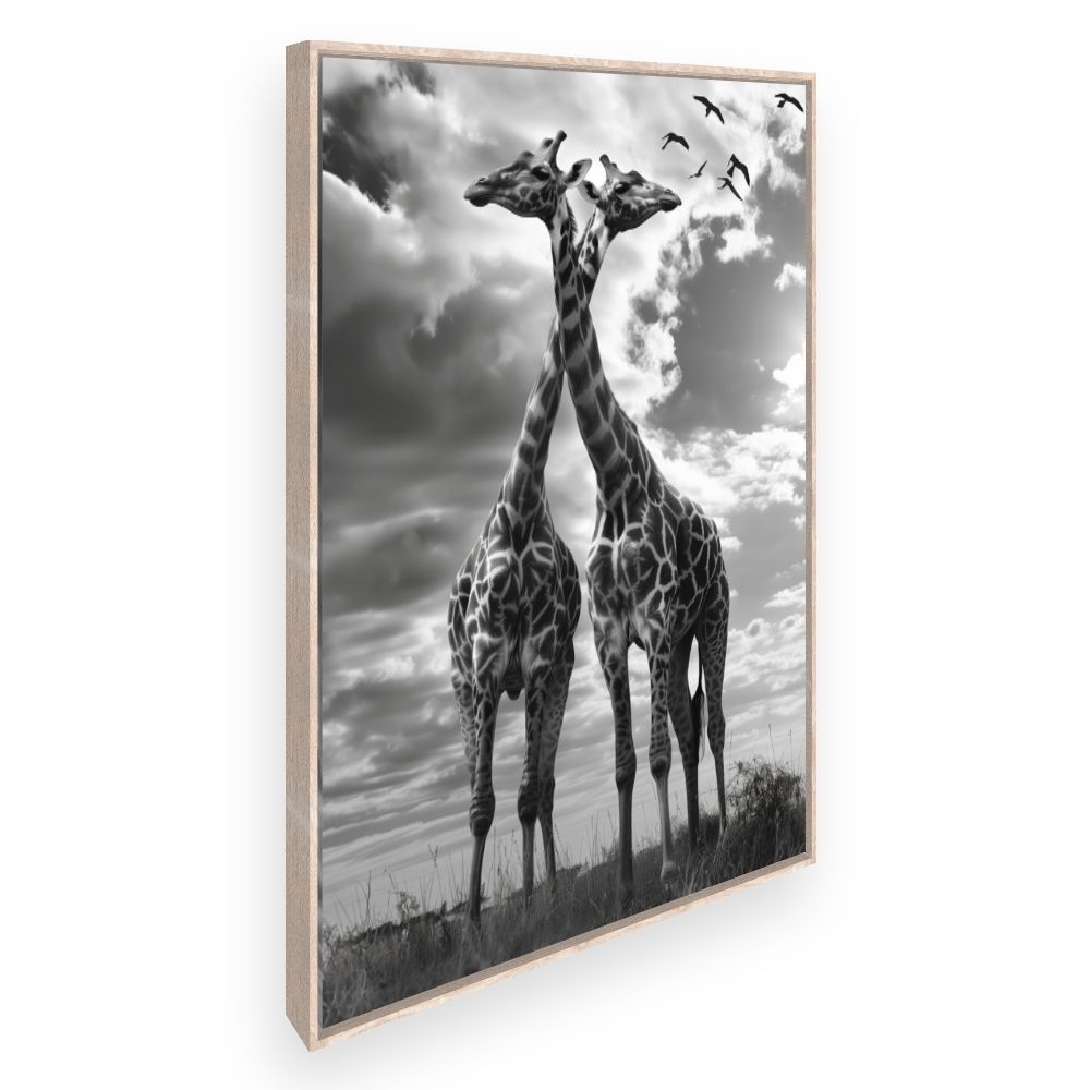 Toile Girafes majestueuses