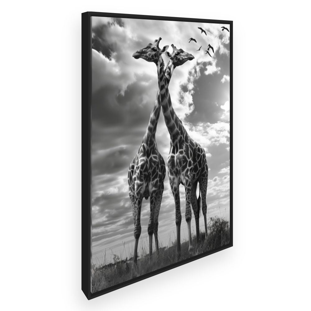 Toile Girafes majestueuses