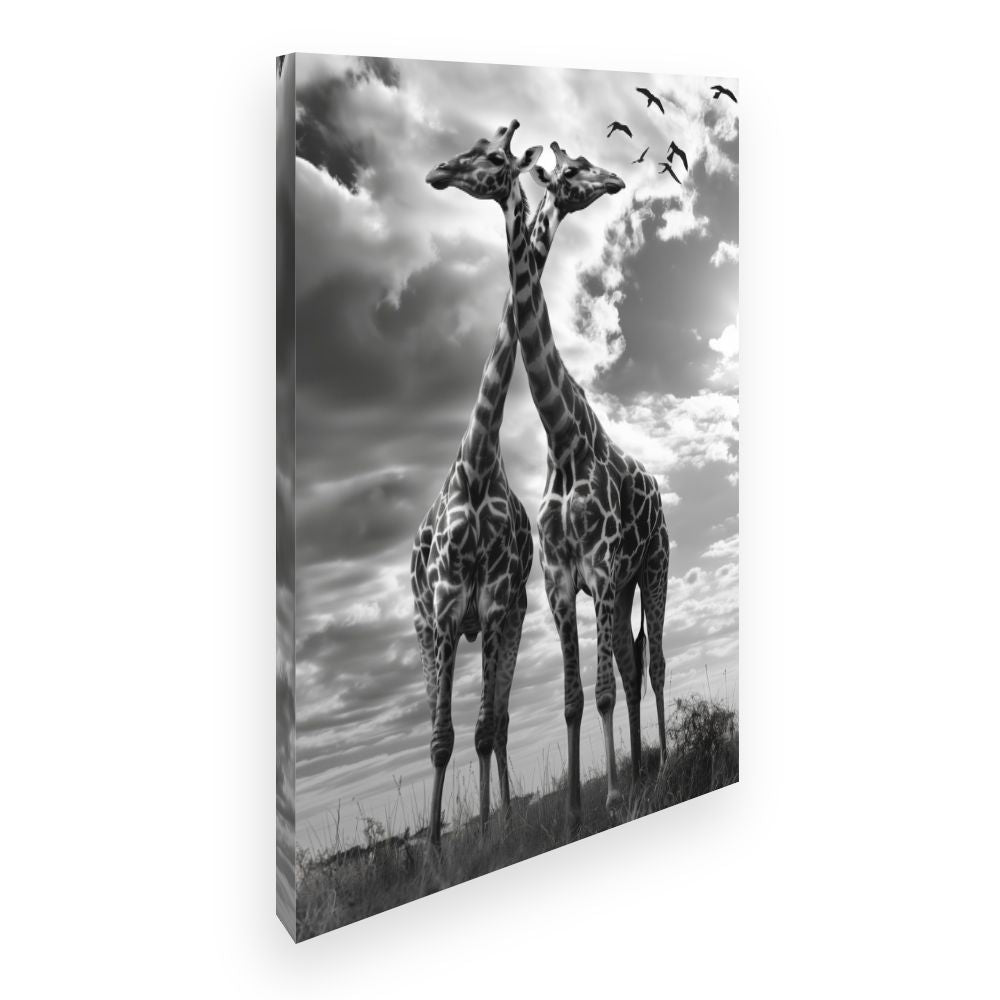 Toile Girafes majestueuses
