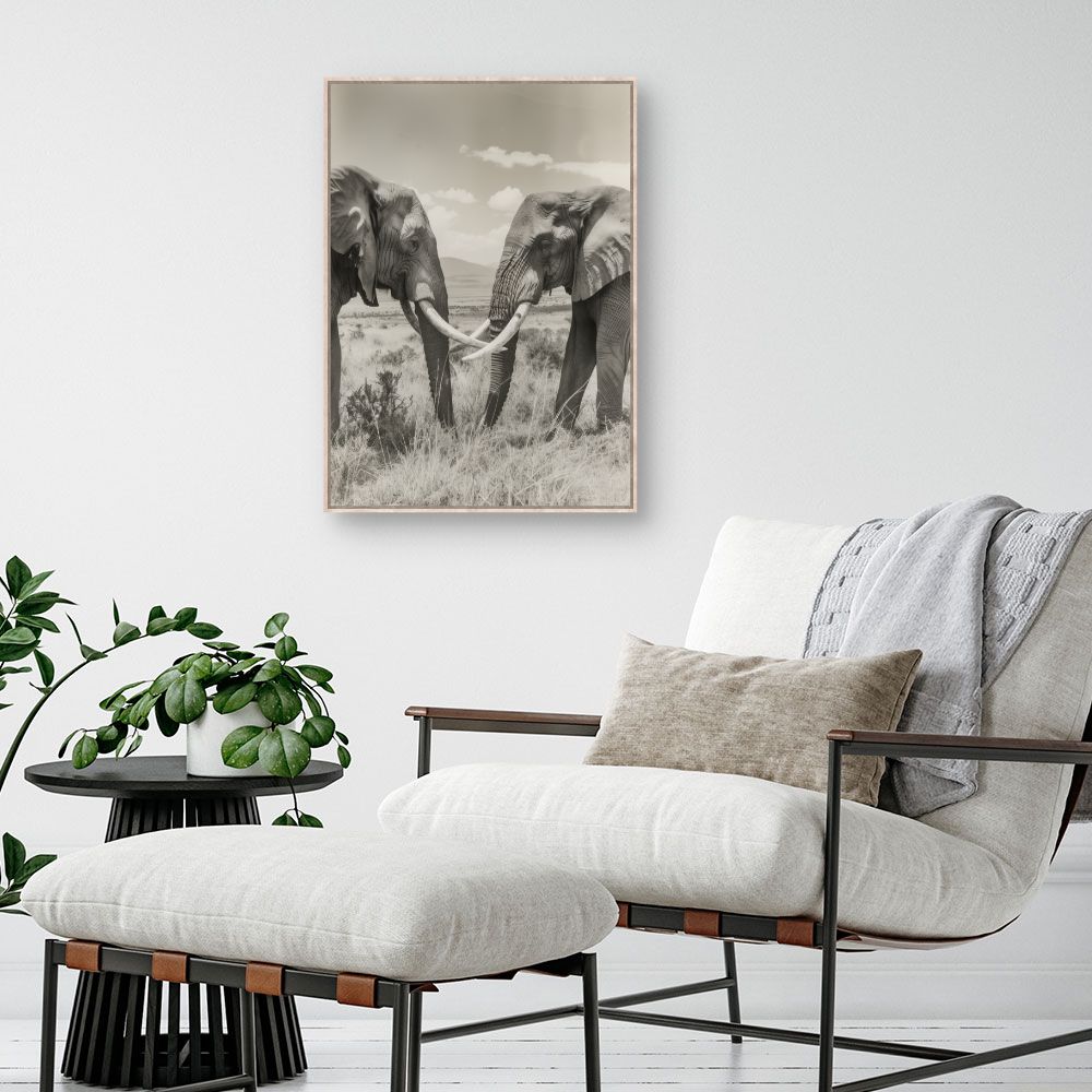 Tableau Éléphants majestueux